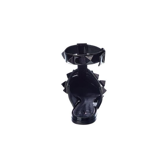 Valentino Roman Stud Patent Ankle Strap Flat - Picture 3 of 5
